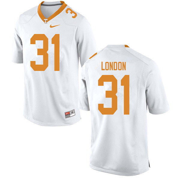 Men #31 Madre London Tennessee Volunteers College Football Jerseys Sale-White - Click Image to Close